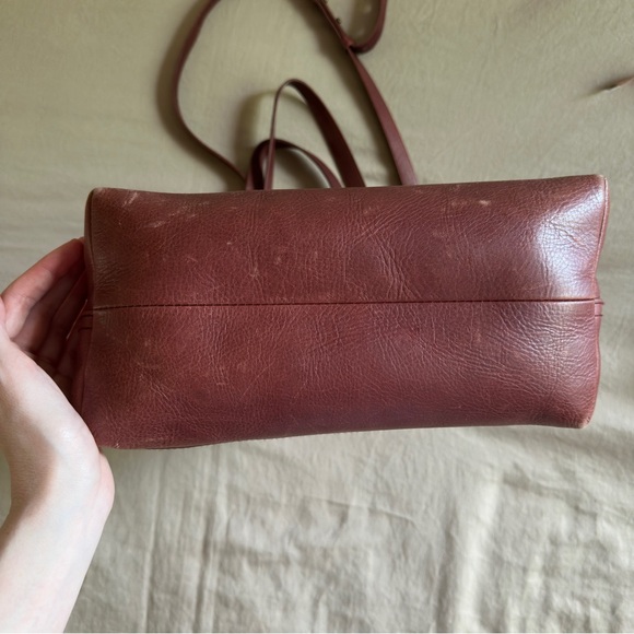 Madewell Medium Transport Crossbody Tote in Burgundy - Picture 8 of 8